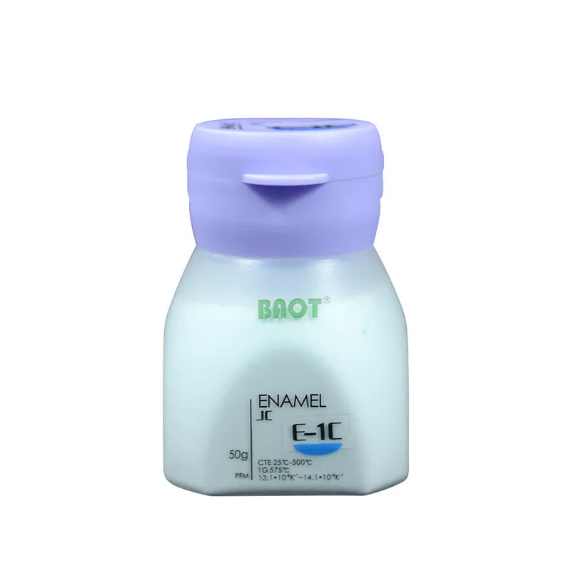 Baot enamel powder classical shades in 50g container for dental applications and color matching