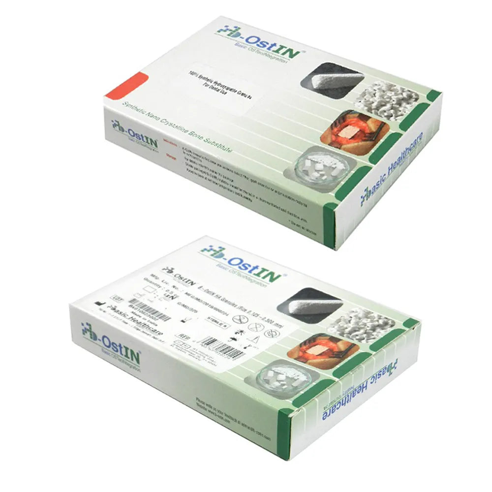 Beetle Dental synthetic bone graft material for dental implants packaging with detailed product information