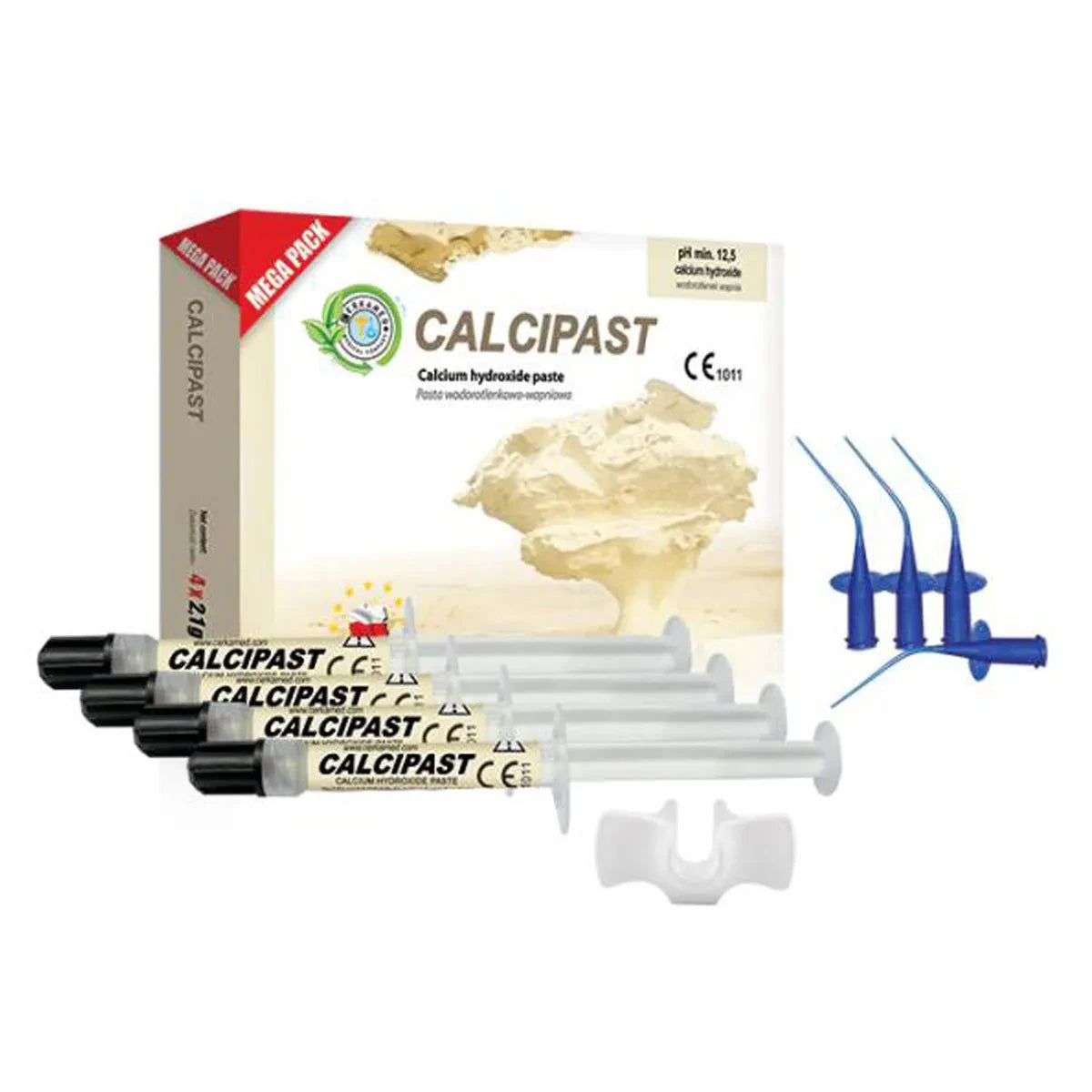 Beetle Dental Calcipast calcium hydroxide paste mega pack with syringes and applicator tips