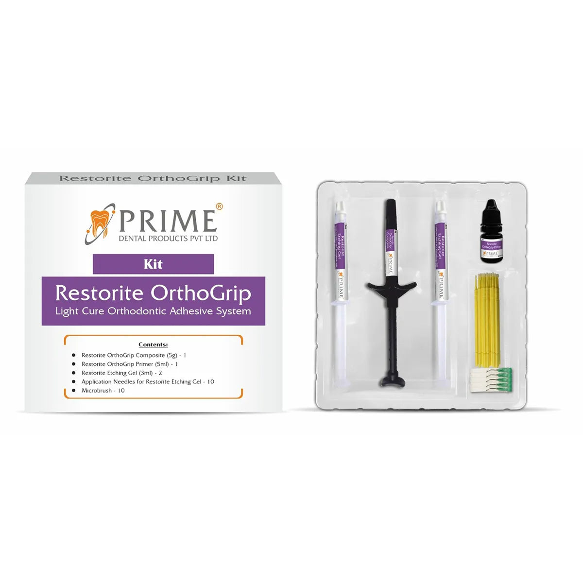 Beetle Dental Orthodontic Adhesive Kit with Light Cure Components for Dental Applications