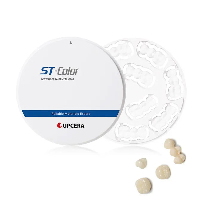 Upcera dental zirconia blanks in ST-Color with various sizes for dental restorations