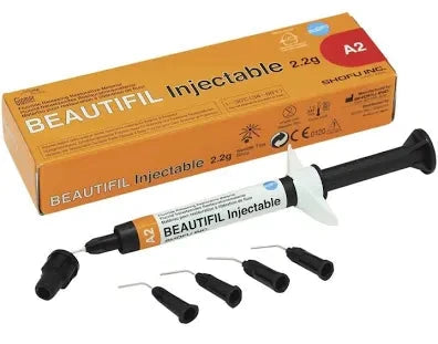 Shofu Beautifil Injectable 2.2g Dental Material with Applicator Tips for Restorative Procedures