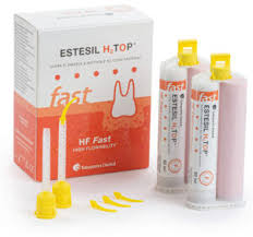 Tokoyama Estesil H2 TOP Putty Set with two cartridges for dental impressions and high flexibility
