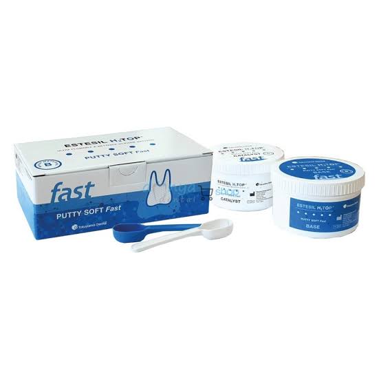 Tokoyama Estesil H2 TOP Putty Set with soft and fast-setting dental materials in a convenient package