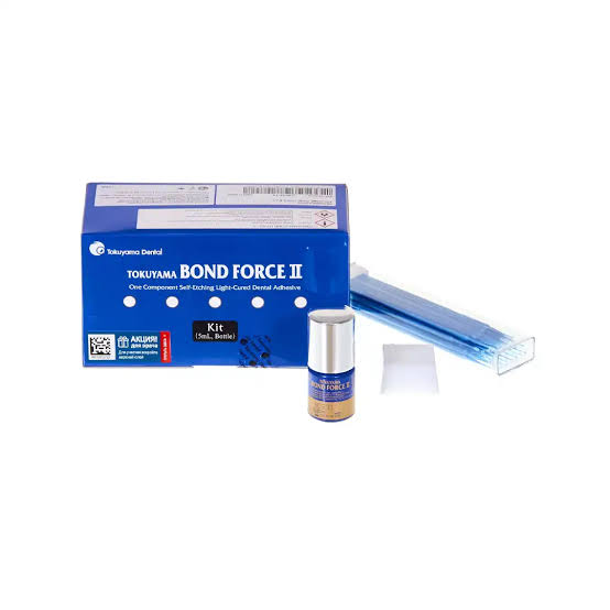 Tokuyama Bond Force II kit featuring a dental adhesive for improved bonding performance
