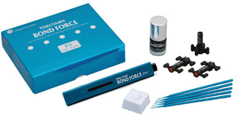 Tokuyama Bond Force II kit featuring adhesive materials for dental bonding procedures