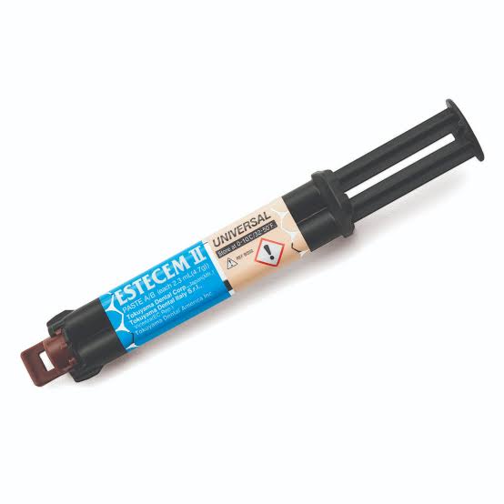 Tokuyama EsteCem II Plus self adhesive resin cement in a cartridge for dental use