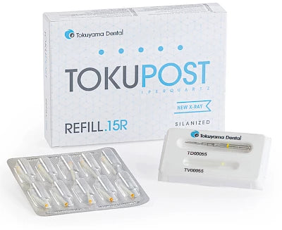 Tokuyama Tokupost refill pack including sterilized X-ray film and packaging for dental use