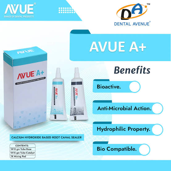 Avue dental products online showcasing AVUE A+ with bioactive, anti-microbial, and hydrophilic benefits