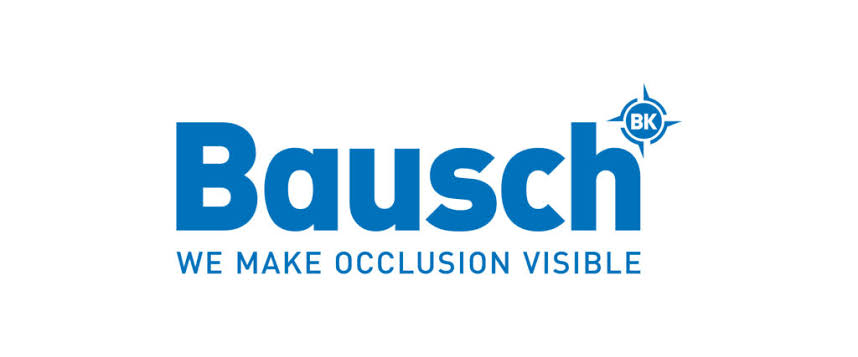 Bausch dental products logo featuring a clear design emphasizing occlusion visibility