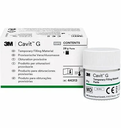 3M ESPE Cavit G temporary filling material in a 28g container with packaging for dental use