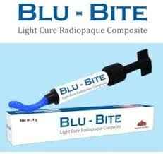 Beetle Dental Anabond Blu-bite composite syringe for dental applications with light cure properties
