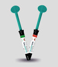 Anabond Restofill N75 dental composite syringes with green and red labels by Beetle Dental