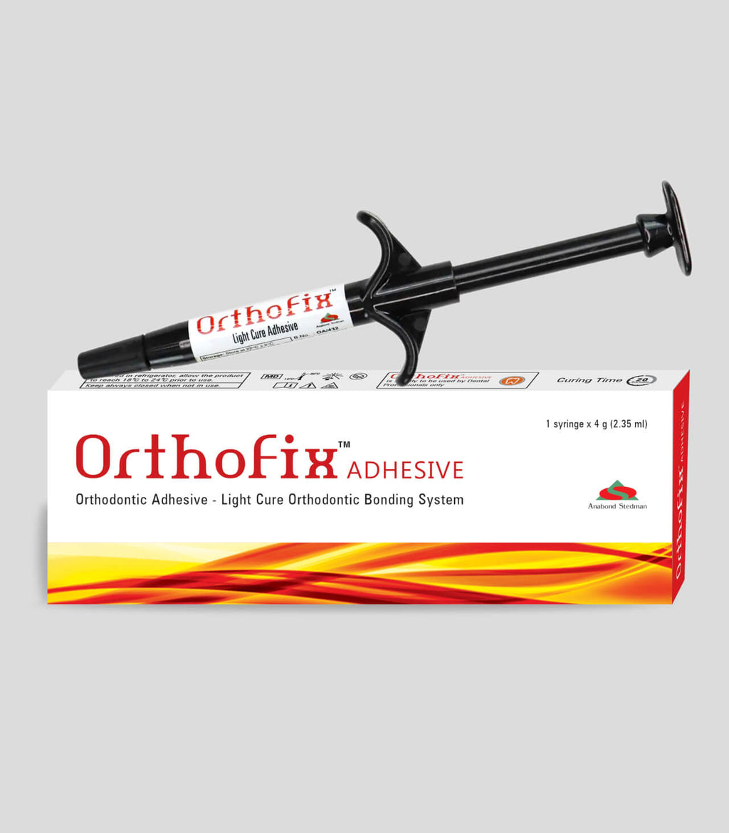 Anabond Stedman Orthofix adhesive kit syringe and box for orthodontic bonding system