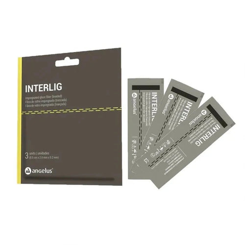 Angelus Interlig Fiber Splinting Pack with Three 3 x 20 mm Fiber Strips for Dental Use