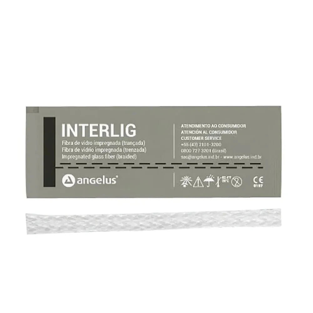 Angelus Interlig Fiber Splinting with braided impregnated glass fibers for dental applications