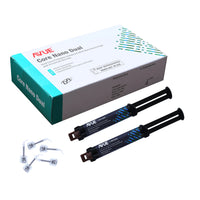 Avue Core Nano build-up material kit by Beetle Dental with two syringes and mixing tips