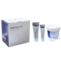Avue Dentasil C putty for dentists dental impression kit with base and catalyst tubes and mixing container