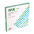 Avue rubber dam sheets box 6 by 6 inch natural powder free latex dental rubber sheets