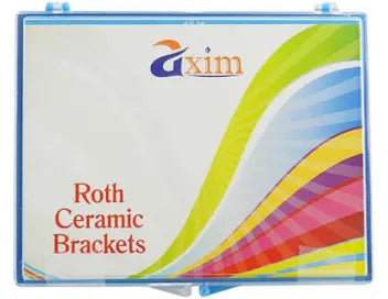 Axim ceramic brackets clear orthodontic braces kit in a colorful storage case by Beetle Dental