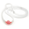 Baldus Double Mask Scavenger System clear tubing and red nasal mask for dental suction and patient comfort