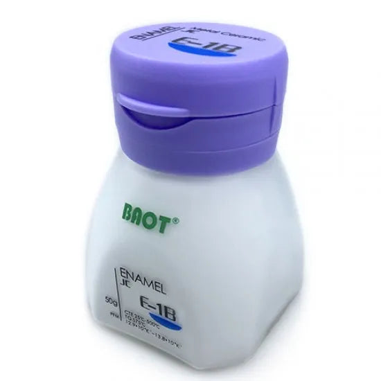 Baot enamel powder classical shades 50g in a white container with a purple lid for dental applications
