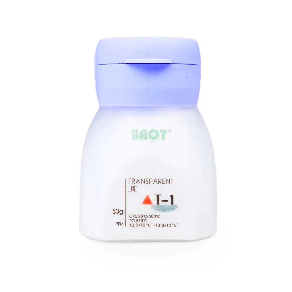 Baot JC transparent metal ceramic powder in 50g container for dental applications