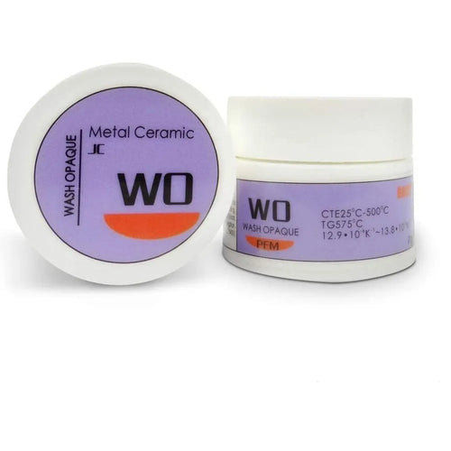 Baot JC wash opaque powder in a container for dental ceramic applications