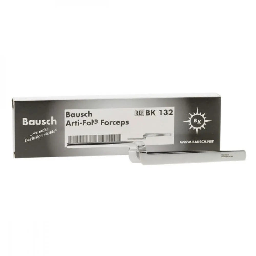 Bausch Arti Fol Forceps Straight - BK 132 stainless steel dental forceps with box by Beetle Dental