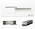 Bausch Arti Fol Forceps Straight - BK 132 stainless steel dental forceps with box and cross section view