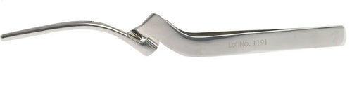 Bausch Articulating Paper Forceps Curved - BK 133 stainless steel angled forceps for dental occlusion marking