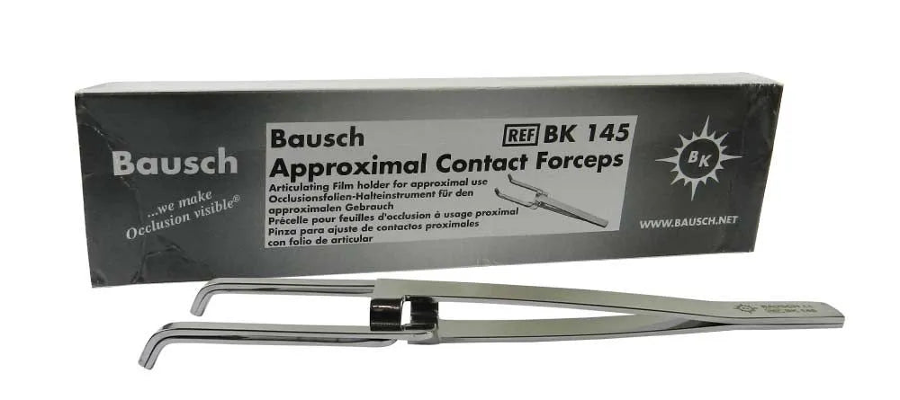 Bausch BK 145 Arti-forceps . Stainless steel approximal contact forceps with box for dental restorations