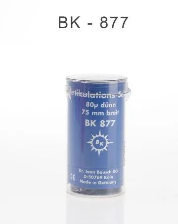 Bausch Dental Articulating Silk with Progressive Color Transfer 80µ Microns in blue roll packaging