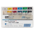 DiaDent Dia-ProISO6 Plus Paper Points in assorted sizes dental products wholesale Beetle Dental