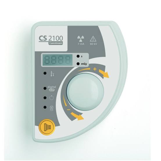 Carestream CS2100 intraoral X-ray sensor control unit with adjustable settings and digital display