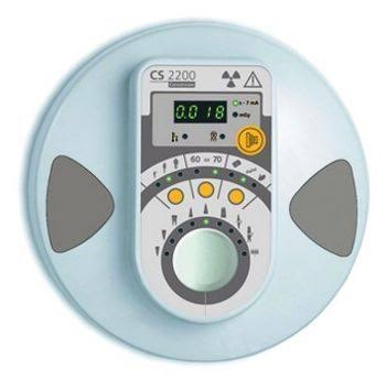 Carestream CS2200 intraoral camera control panel with digital display and adjustment buttons