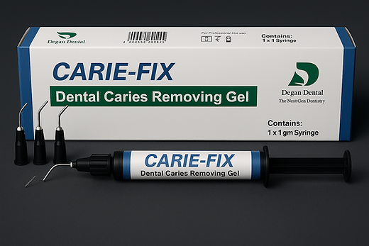 Beetle Dental CARIE FIX syringe kit with applicator tips for dental caries removal gel clinical use