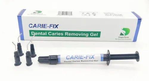Beetle Dental CARIE FIX syringe with multiple applicator tips for dental caries removal gel in conservative cavity treatment