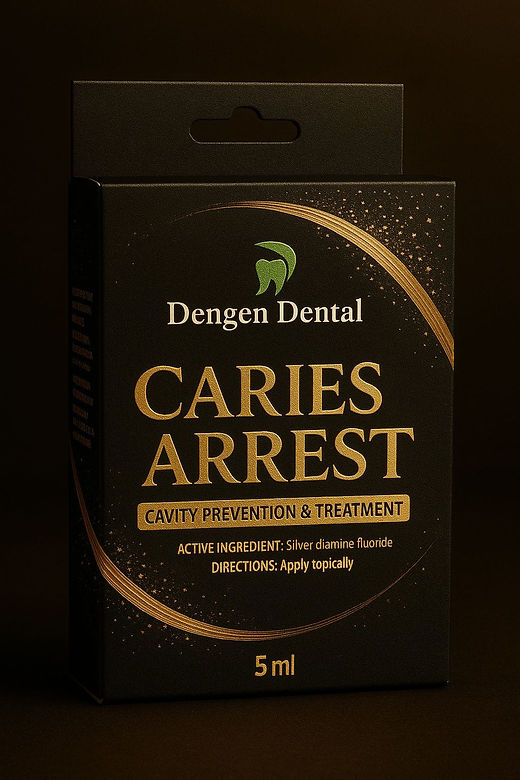 Beetle Dental Dengen Caries Arrest solution 5ml black and gold box for cavity prevention and treatment