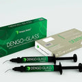 Beetle Dental Dengo Glass flowable syringes and packaging for light cure glass ionomer cement restorations