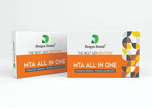 Beetle Dental packaging showing two boxes of MTA all in one root canal sealer premixed mineral trioxide aggregate
