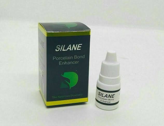 Dengen Silane dental bonding agent porcelain bond enhancer bottle and green black retail box by Beetle Dental