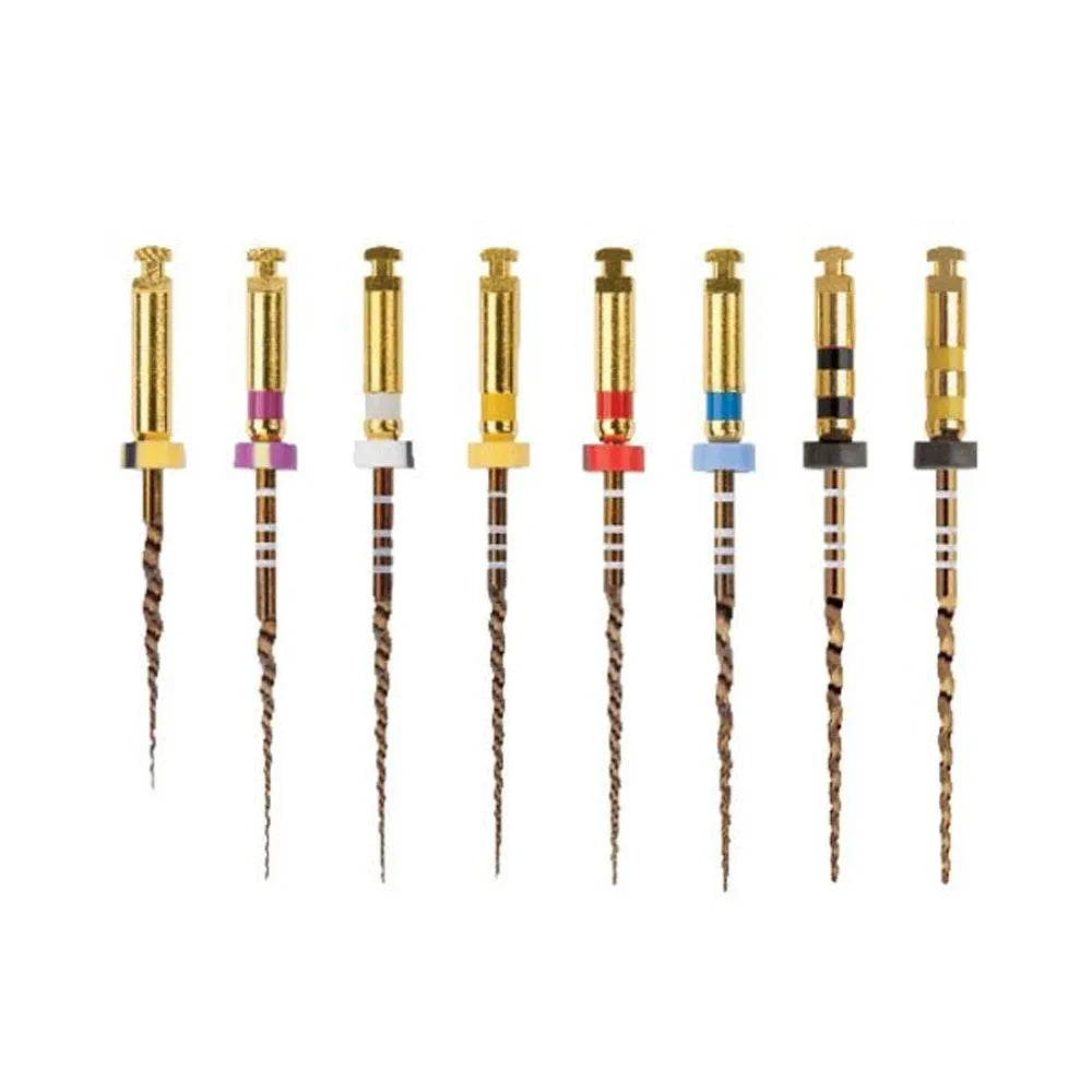 Beetle Dental Protaper gold rotary files set with various sizes for root canal procedures