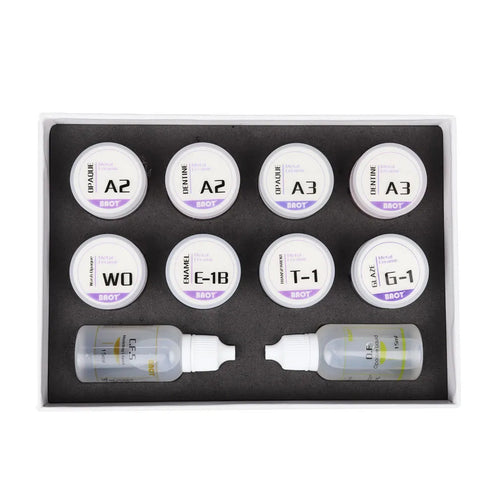Beetle Dental Ceramic Kit for Crowns including various shades and materials for dental restoration