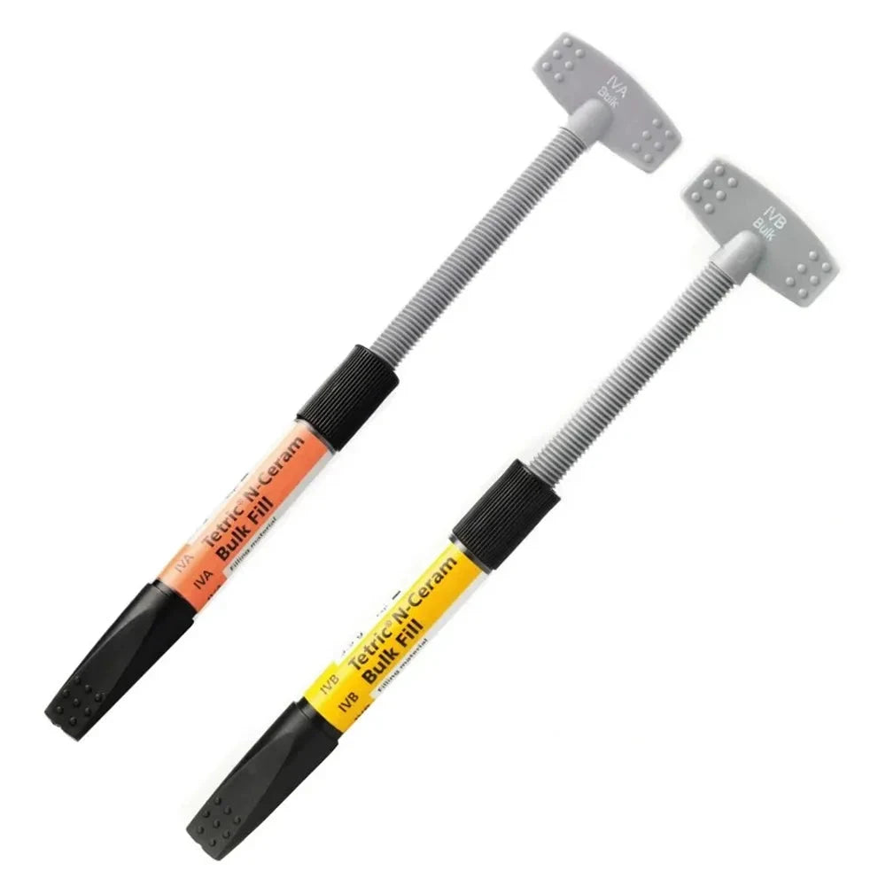 Beetle Dental Dental Composite Syringe BulkFill in two shades with easy-to-use applicators