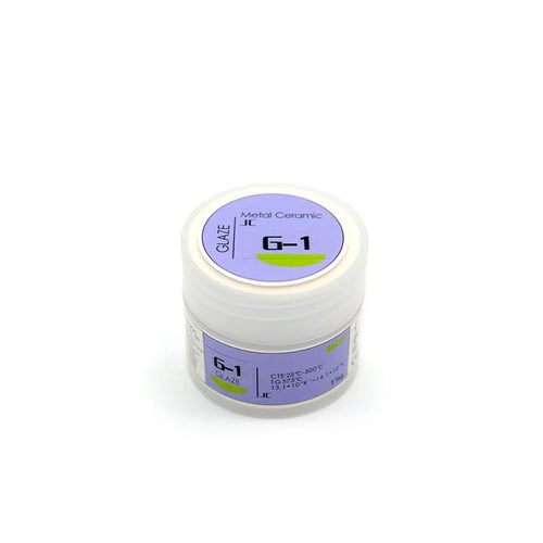 Beetle Dental G-1 Metal Ceramic Dental Glaze Powder 15g in a white container for dental applications