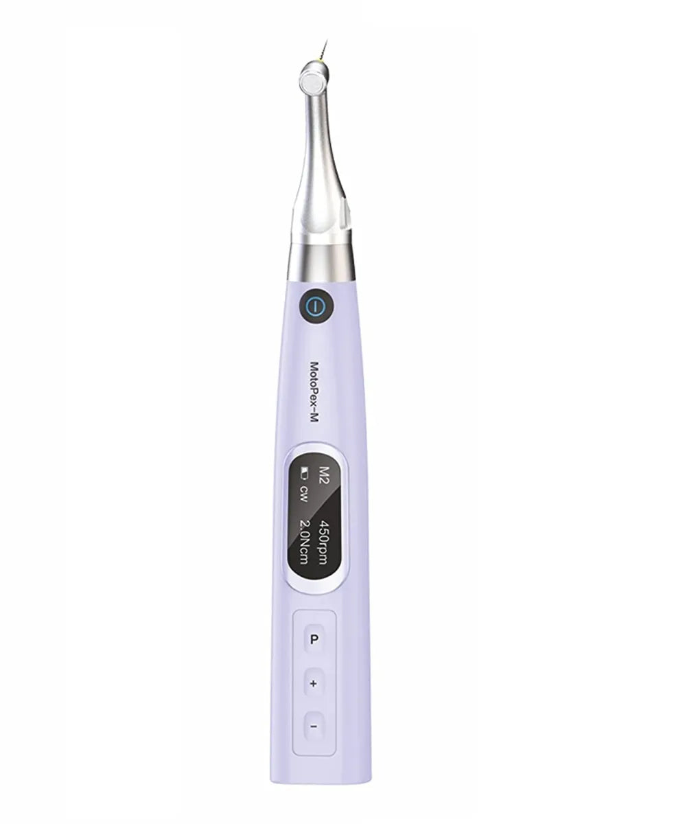 Beetle Dental Woodpecker Motopex-M Endo Motor cordless lavender endodontic handpiece with LED display and control buttons