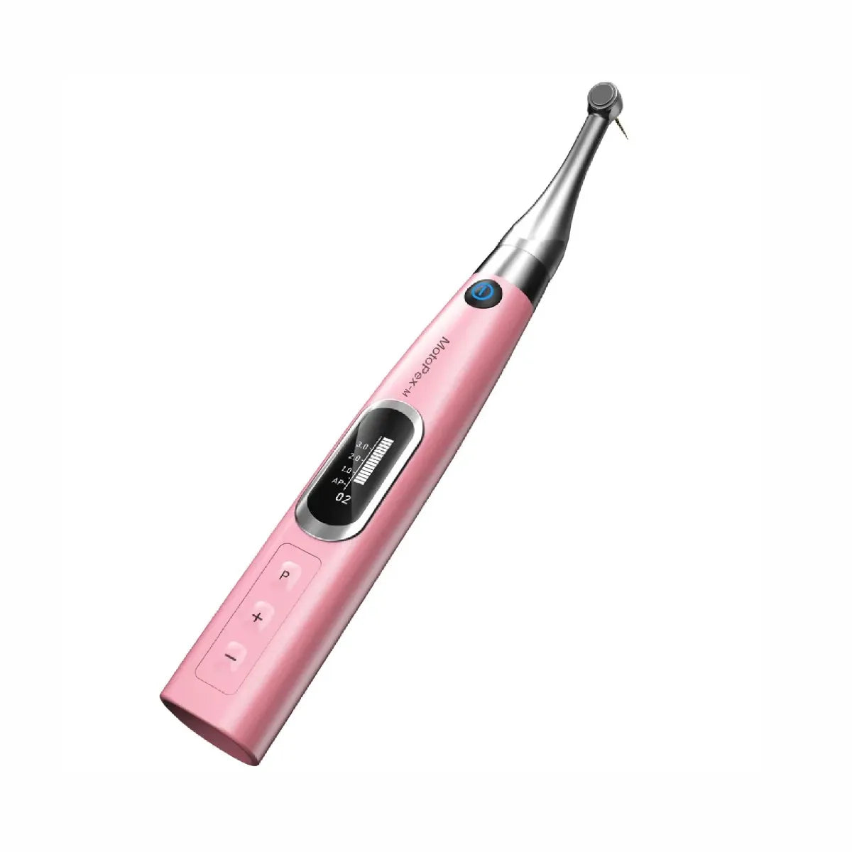 Woodpecker Motopex-M Endo Motor pink cordless endodontic handpiece with LED display and contra angle head