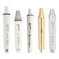Woodpecker ultrasonic scaler handpiece set of five assorted handpieces in white gold silver and gray