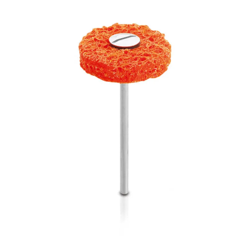 Scheu Dimo Pro dental polishing wheels orange rotary polishing disc on mandrel for dental use
